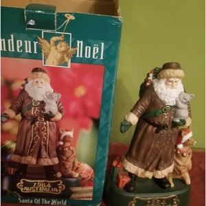 Australian Santa 9 1/2 Inch Figurine  Grandeur Noel  Stored in Original  Box